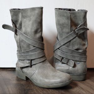 Rocket Dog Trulyml Closed Toe Mid-Calf Boots Charcoal Womens 10